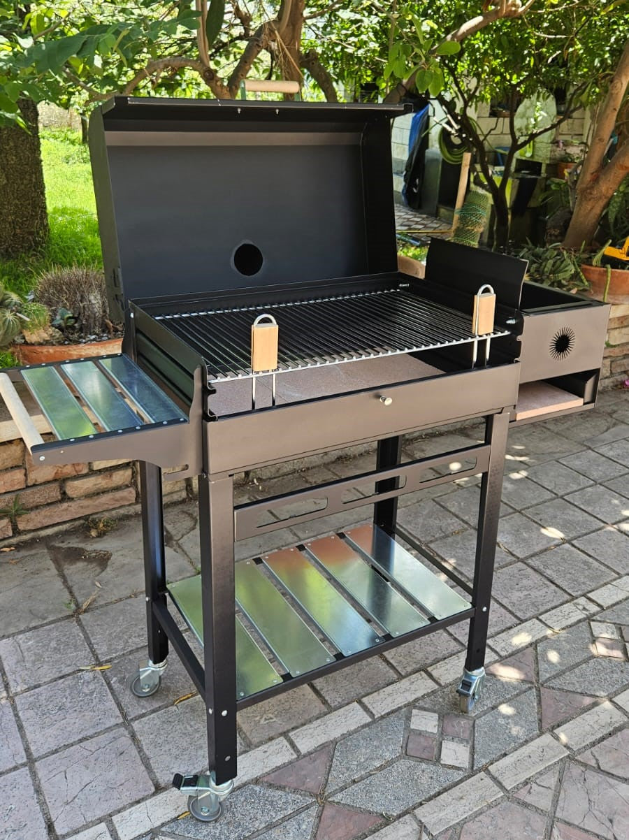 barbecue argentino a legna con cappa forno