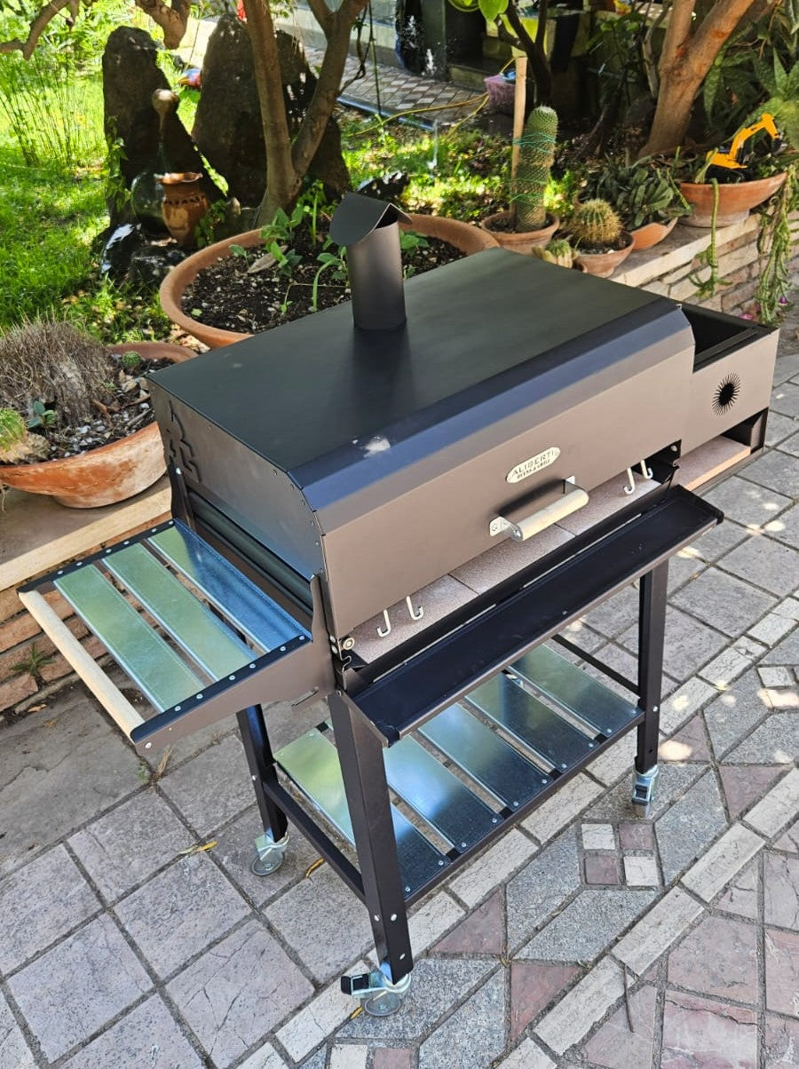 barbecue argentino con cappa forno