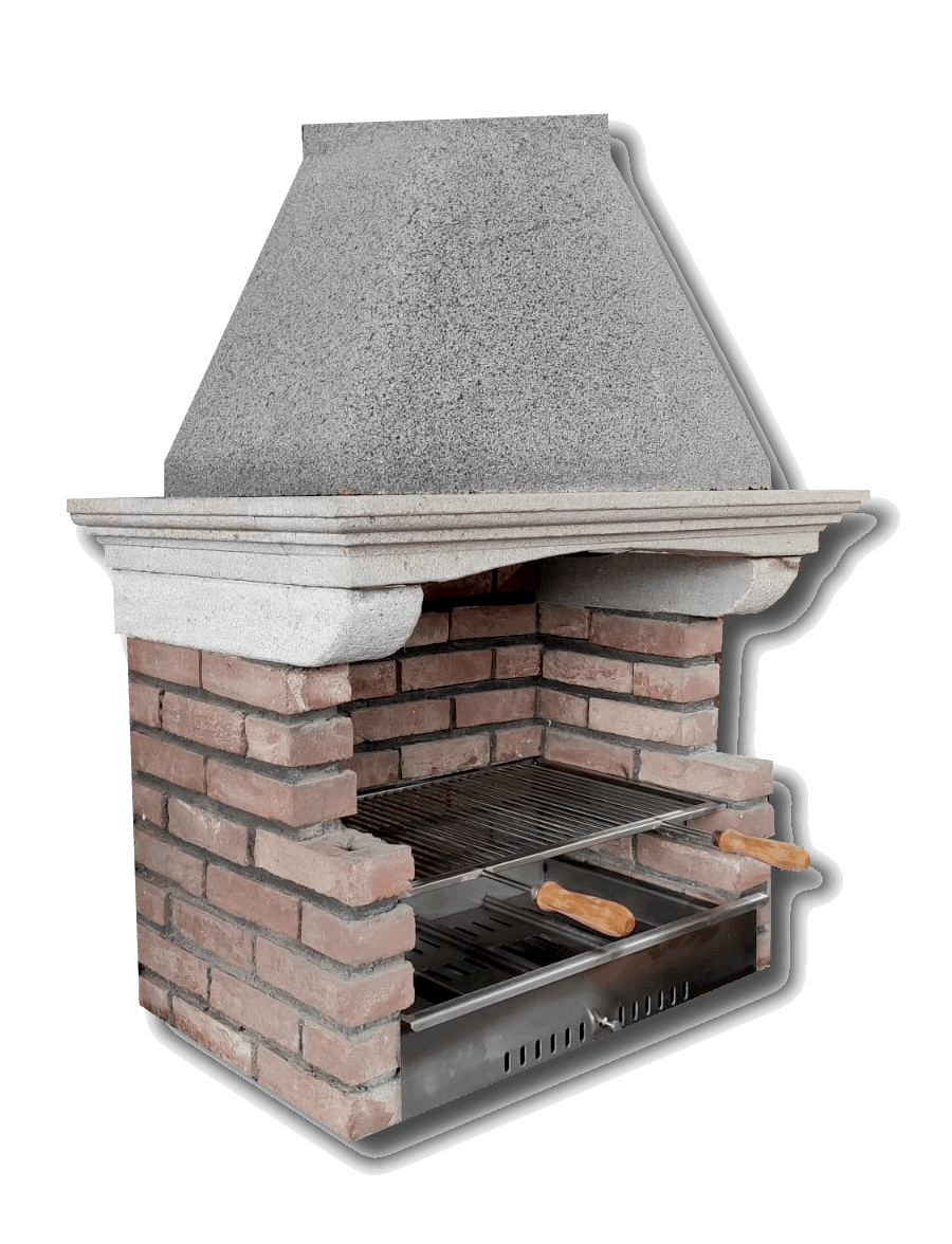 barbecue in muratura con kit griglia in acciaio inox