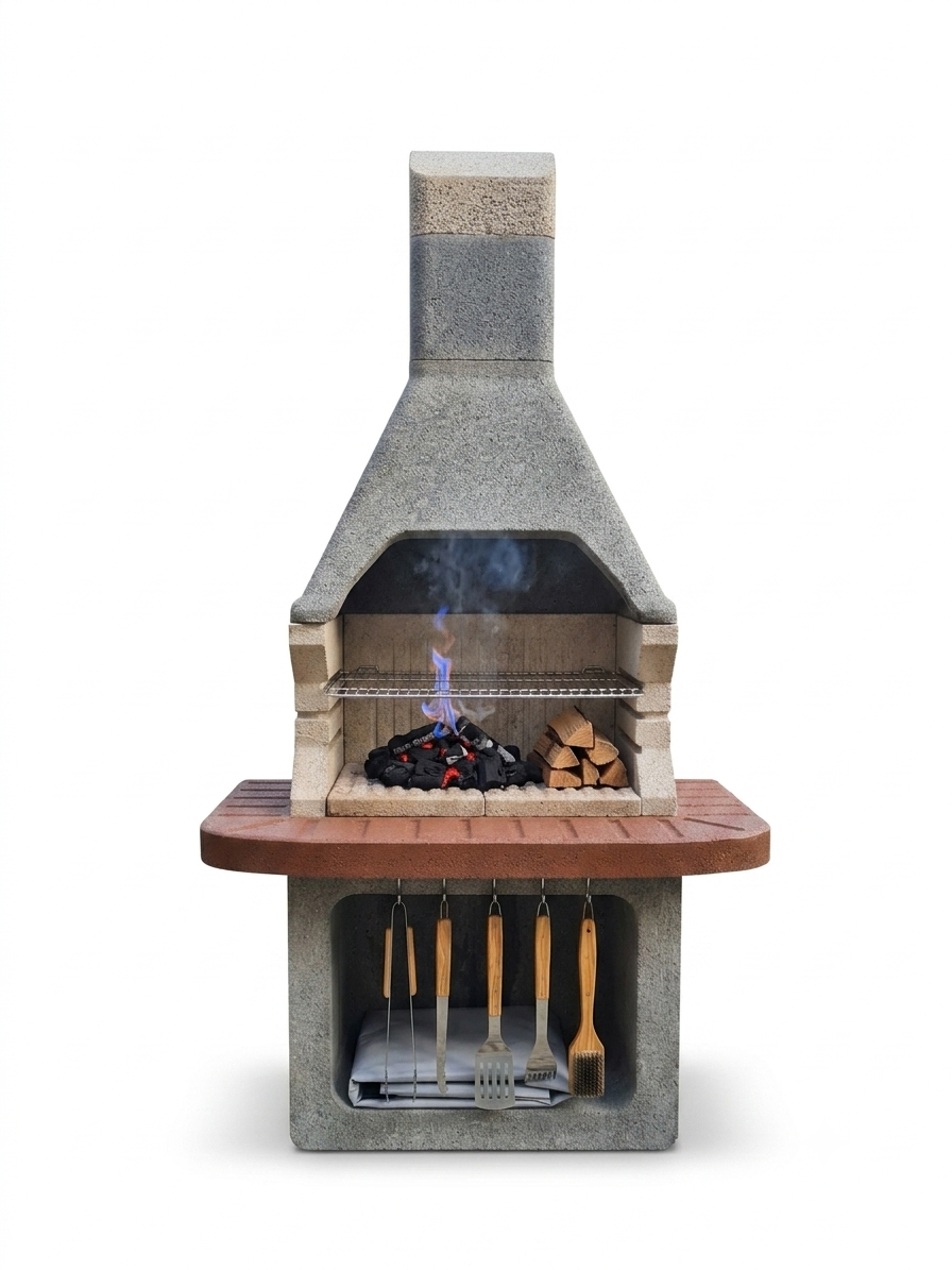 barbecue con ampia griglia di cottura per 8 - 10 persone