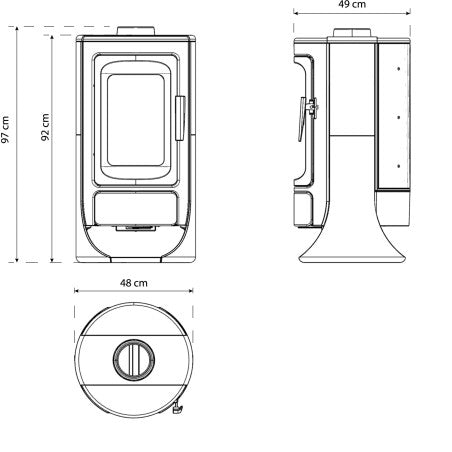 specifiche tecniche stufa royce vertex