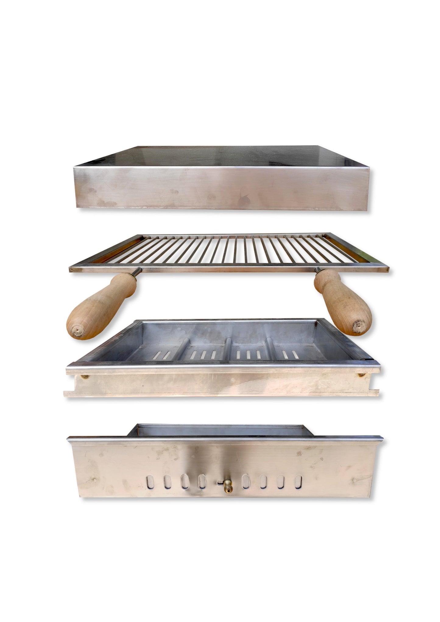 kit griglia in acciaio inox per barbecue esterni