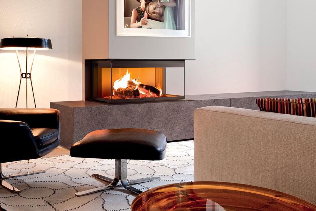 Camino trifacciale a legna MCZ mod. PLASMA 95T - Aliberti Home