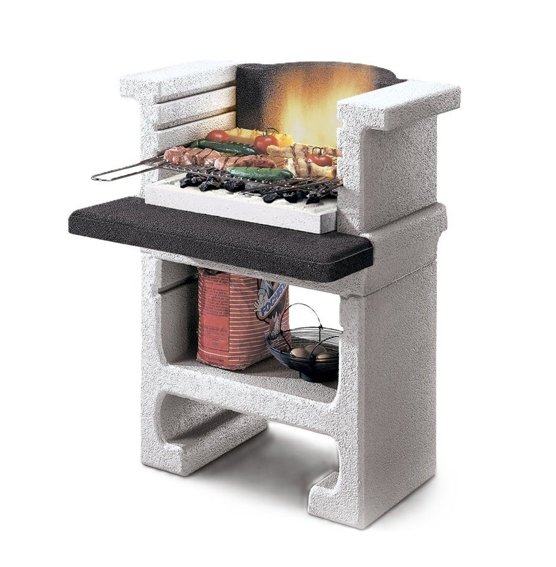 barbecue senza cappa in cemento