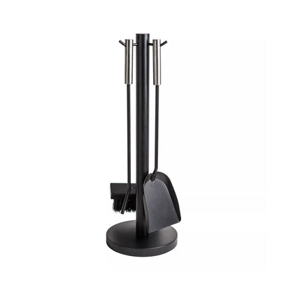 accessori per stufa e camino, set con spazzola paletta ed attizzatoio 