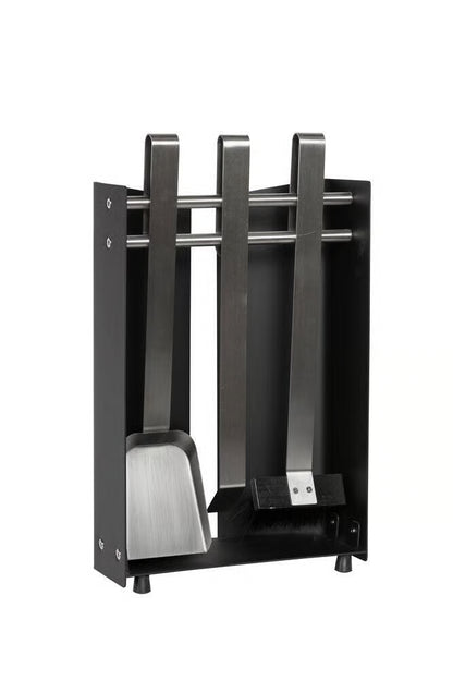 set 3 attrezzi: spazzola, paletta, attizzatoio
