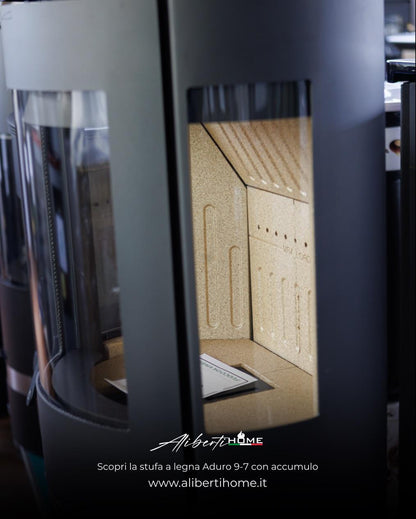 vetri stufa trifacciale tonda