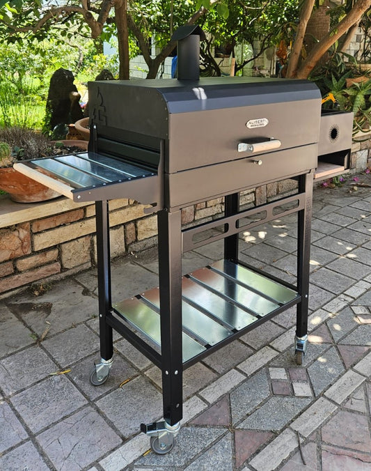 bbq argentino con braciere a legna