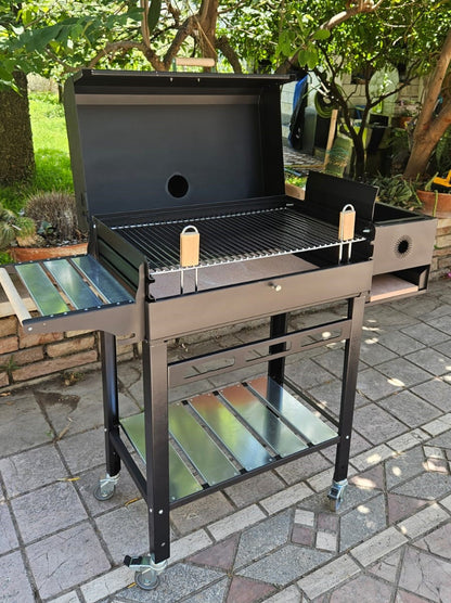barbecue argentino a  legna con cappa forno 