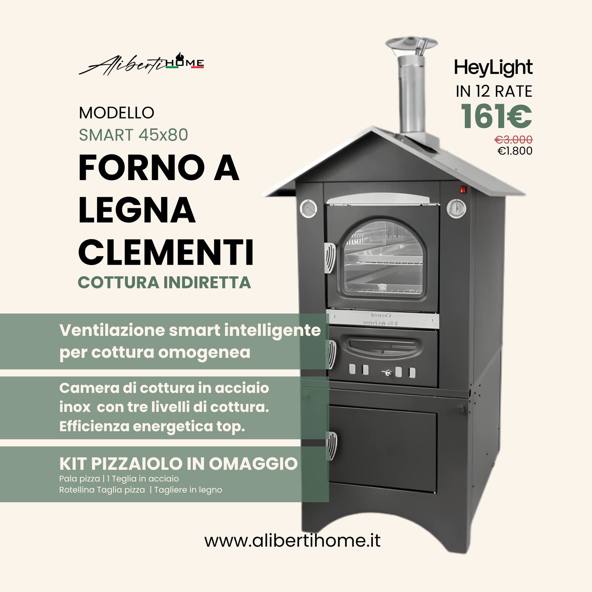 forno a legna in offerta con kit in omaggio