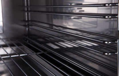 camera di cottura in acciaio inox con regolazione della griglia