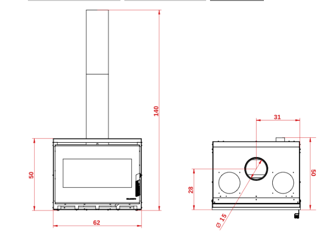 dimensioni inserto ecopalex gtm70 visione frontale 