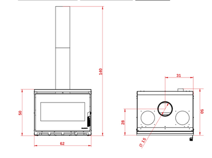 dimensioni inserto ecopalex gtm70 visione frontale 
