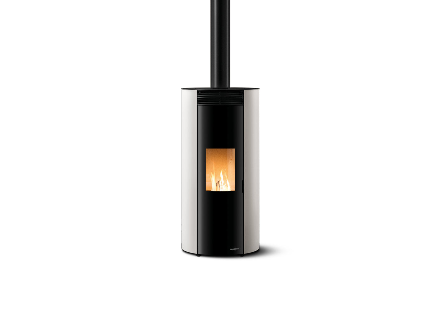 Stufa a pellet Palazzetti Ecofire Emily TC 9 kW US bianca con uscita fumi superiore