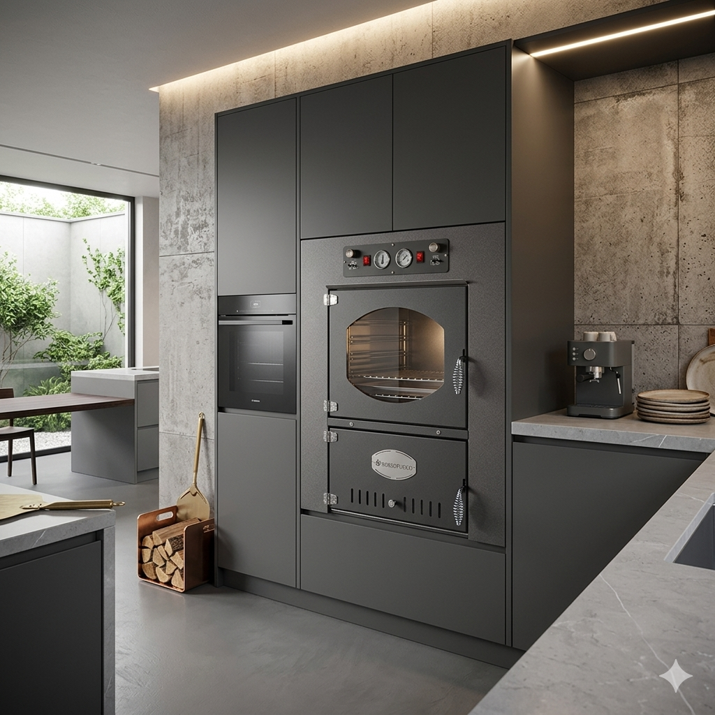 forno moderno grigio lava per ambientazioni total black
