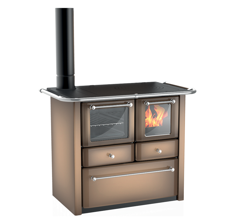 cucina a legna con forno con scarico fumi a sinistra