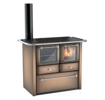 cucina a legna con forno con scarico fumi a sinistra