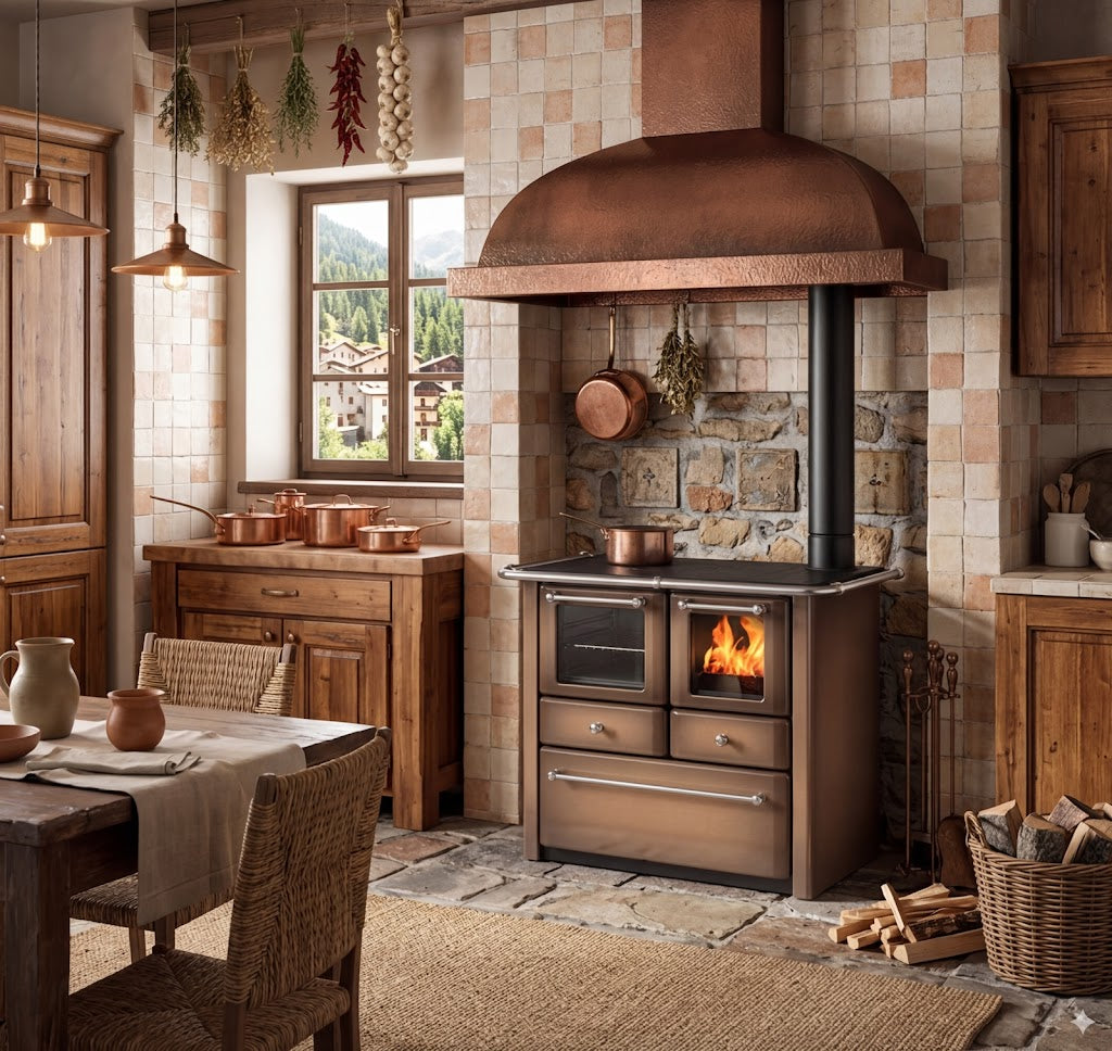 cucina lincar gaia a legna, perfetta per chi cerca una cucina dal design classico e durevole nel tempo 
