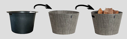 cesta porta legna in plastica da inserimento 