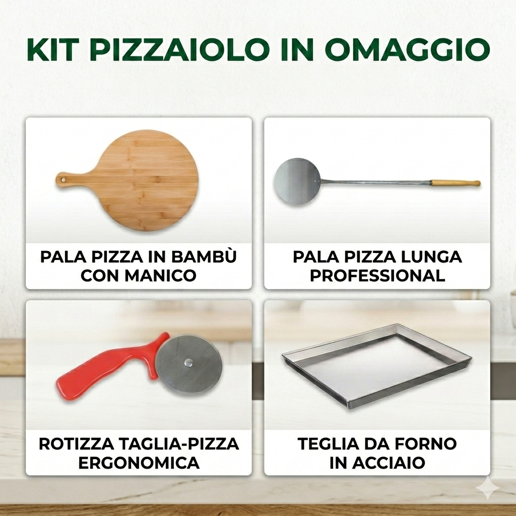 accessori in omaggio su forno a legna