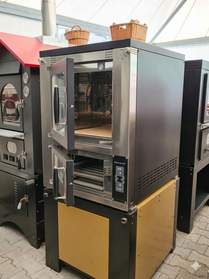 forno a legna con sistema di regolazione automatico della temperatura