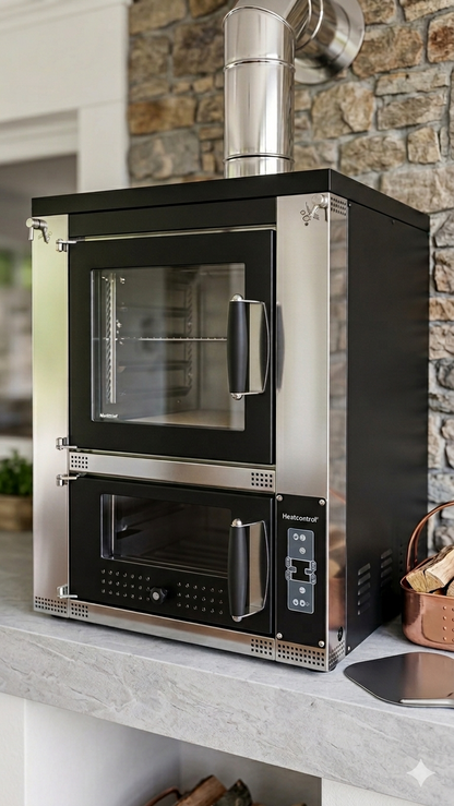 forno a legna con centralina elettronica 