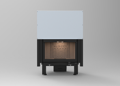 termocamino nelle varianti legna e ibrido (legna + pellet)