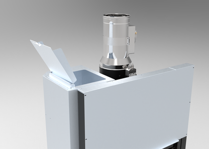 caricamento pellet dall'alto