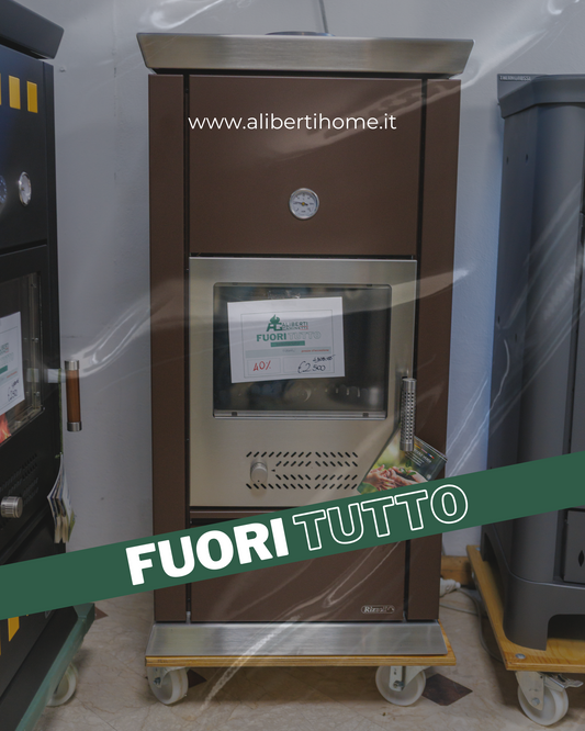 termostufa rizzoli moderna colore ruggine