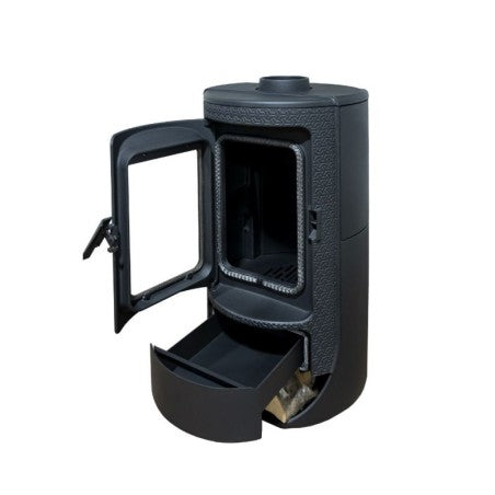 visione camera di combustione e cassetto ceneri