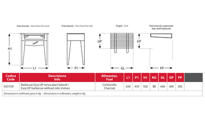 Barbecue a carbonella Aliberti Home vendita online