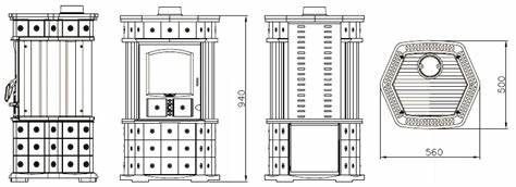 dettaglio dimensioni stufa monellina 176 an plus 