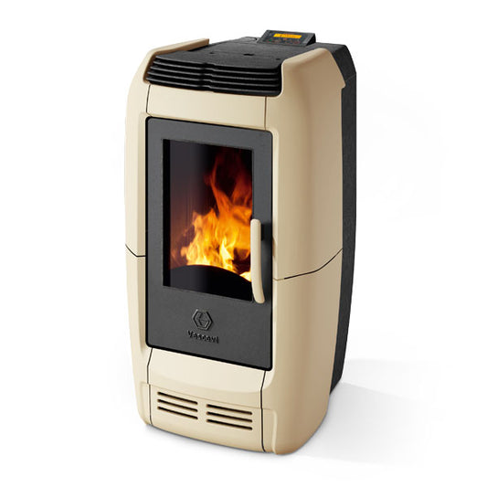 stufa a pellet canalizzabile in ceramica