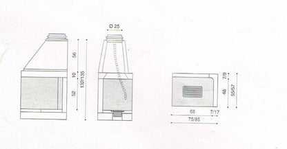 dimensioni camino angolare - caminetti aliberti 