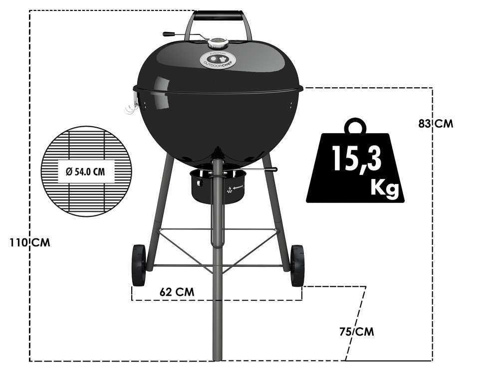 Barbecue a carbonella OUTDOORCHEF modello ROVER 570 - Aliberti Home